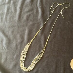 Loft Elegant Gold and Silver Beaded Necklace